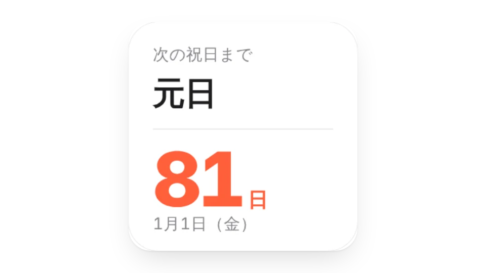 ウィジェットのサムネイル